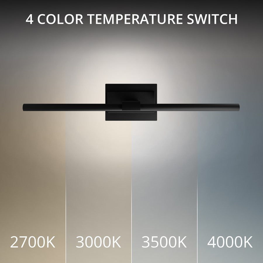 Modern Forms Inlet 1Lt 24" LED Picture Light, 3500K, Black