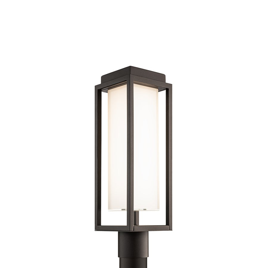 Modern Forms Framed 1Lt 20" LED Outdoor Post Light, Bronze/White - PM-W73520-BZ