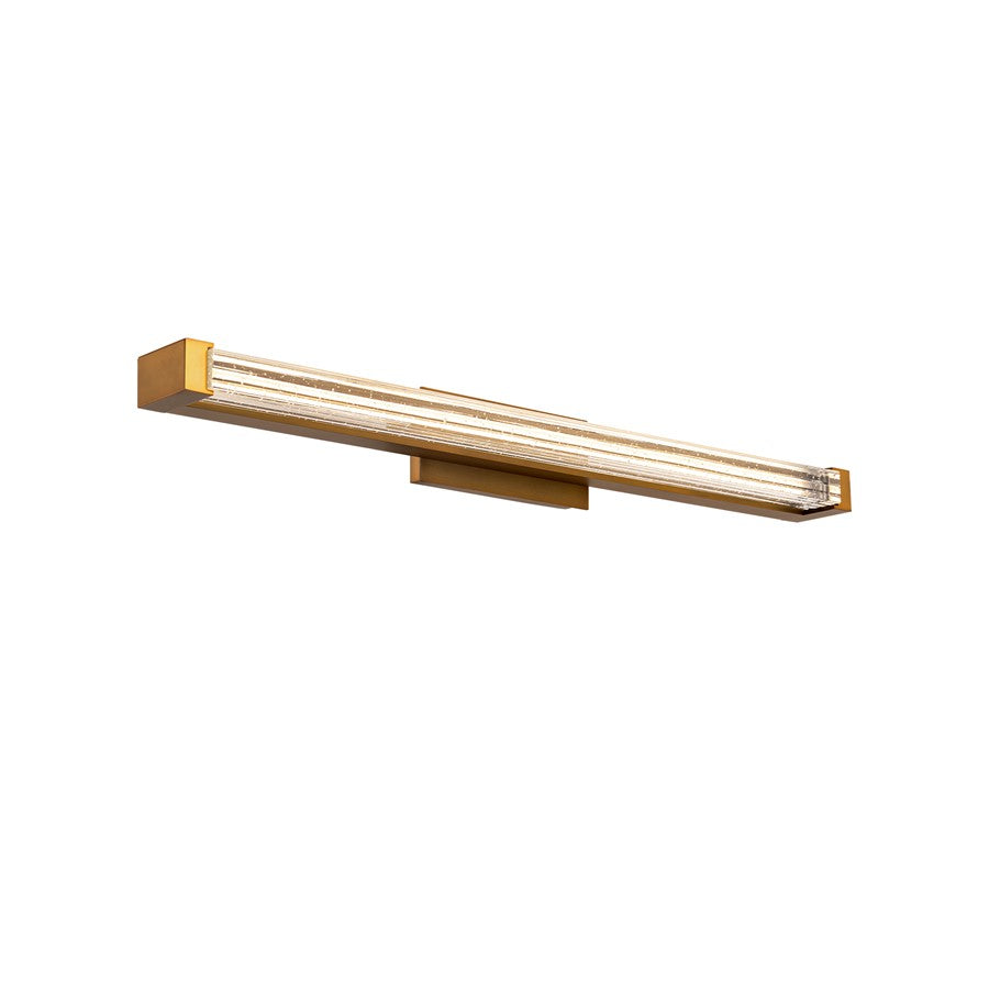 Modern Forms Skein 27" LED Bath/Wall Light/3000K/3500K, Brass/Seedy - WS-3527-AB