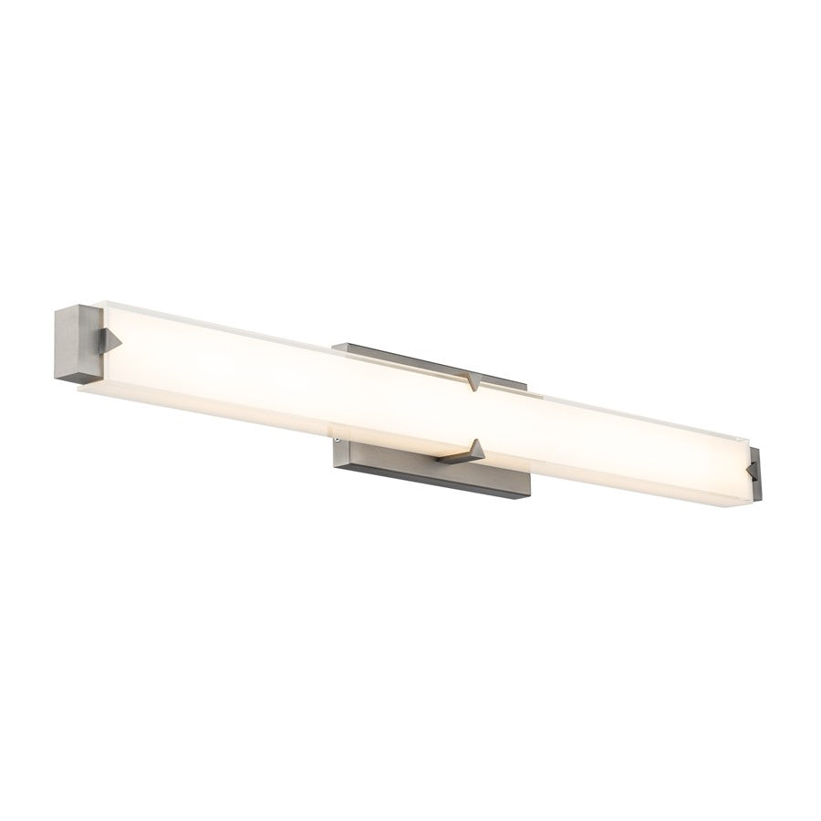 Modern Forms Carlisle 34" LED Bath/Wall Light/3500K, NK/WH - WS-7537-35-BN