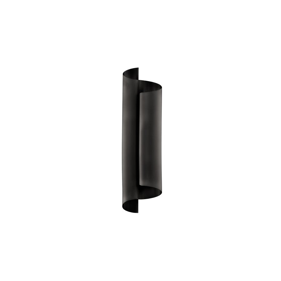 Modern Forms Pirouette 1Lt 18" LED Wall Sconce/2700K, Black - WS-94518-27-BK