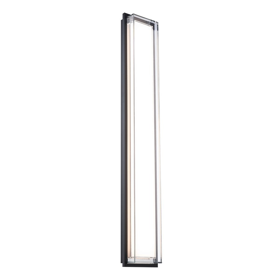 Modern Forms Ice Bar 34" LED Outdoor Wall/3000K, BK/CL/WH - WS-W16534-30-BK
