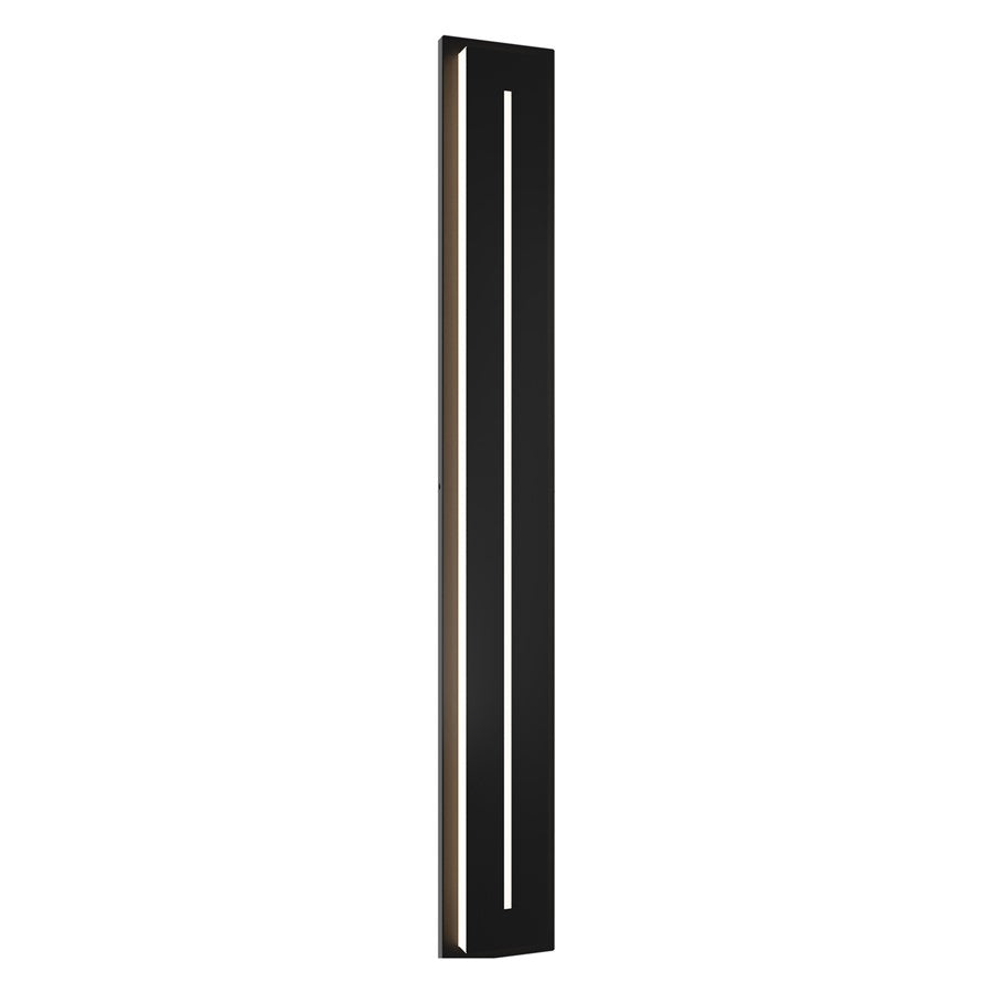 Modern Forms Midnight 66" LED Outdoor Wall Light/3000K, BK/WH - WS-W66266-30-BK