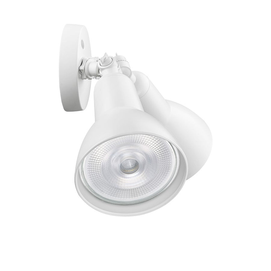 Millennium Lighting 2Lt 16" Security Flood Light, White/White