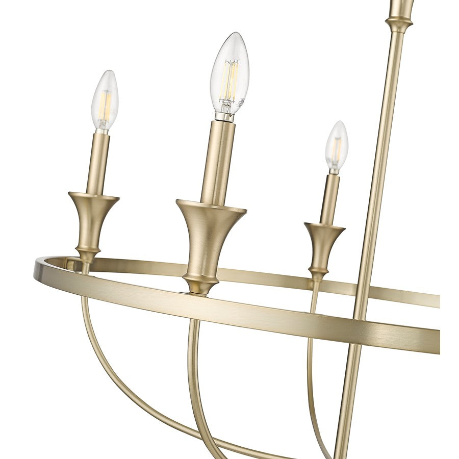 Millennium Lighting Emery 5Lt Chandelier, Modern Gold