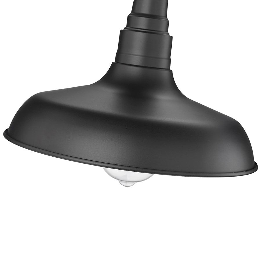 Millennium Lighting Milltown 1Lt Outdoor Hanging Lantern, Black