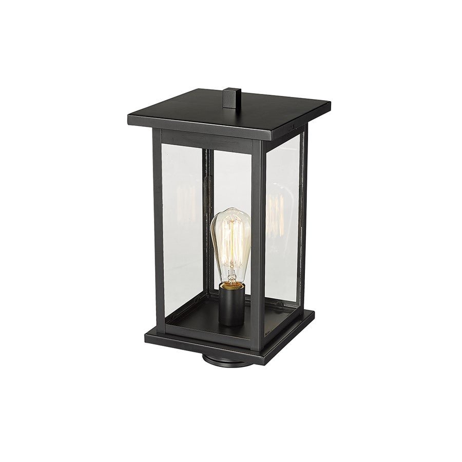 Millennium Lighting Bowton 1Lt Outdoor Post Lantern, Black