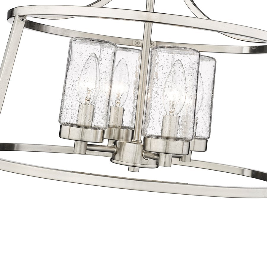 Millennium Lighting Errol 4Lt Semi-Flush Mount, Brushed Nickel