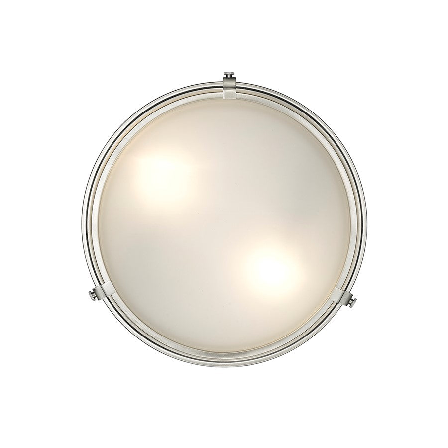 Millennium Lighting Arlson 2Lt Flushmount, Brushed Nickel