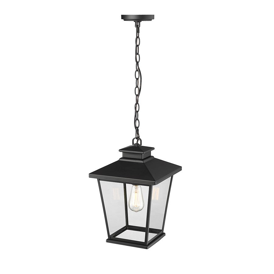 Millennium Lighting Bellmon 1Lt Outdoor Hanging Lantern, Black