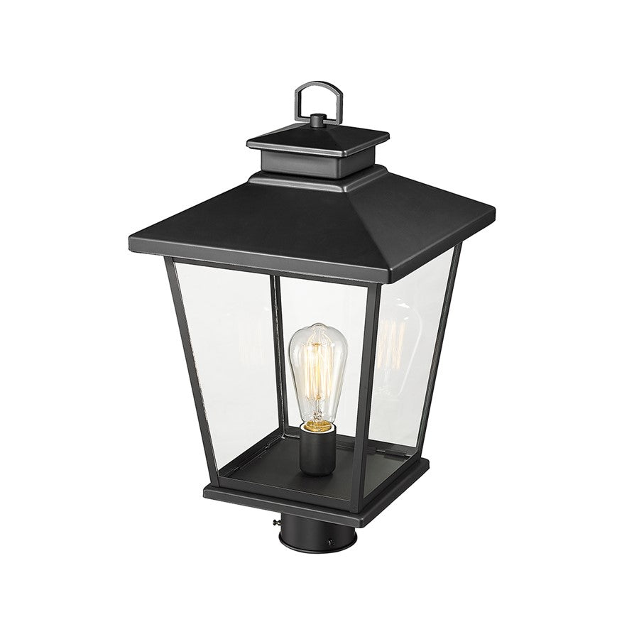Millennium Lighting Bellmon 1Lt Outdoor Post Lantern, Black