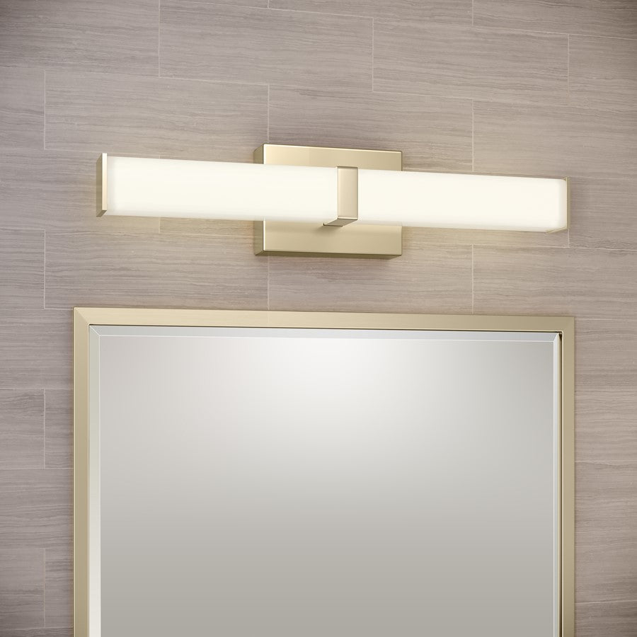 Millennium Lighting Tron 18" Bathroom Vanity LED Bath Bar, Gold/White