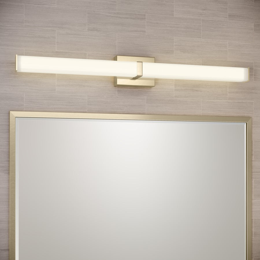 Millennium Lighting Tron 36" Bathroom Vanity LED Bath Bar, Gold/White