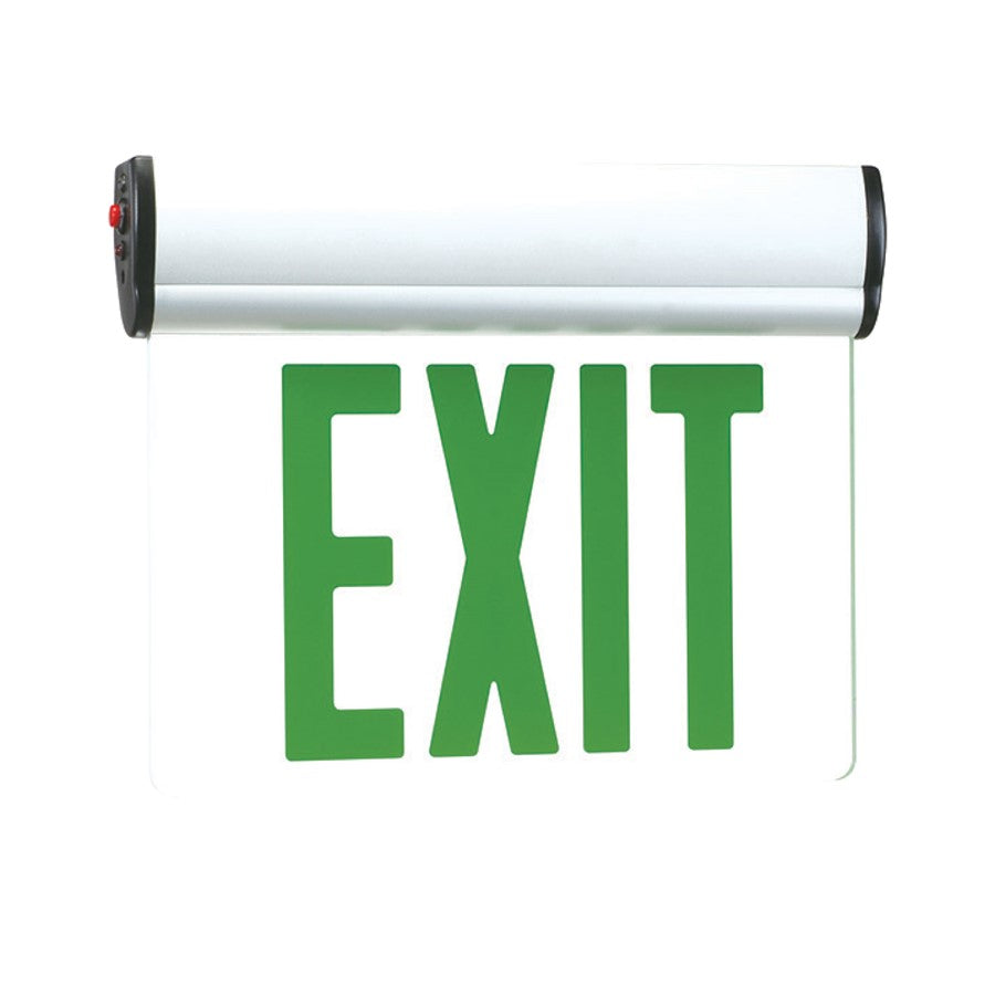 RP Lighting GW Slope Ceiling Edge Lit Exit, Single Face, White - RXL17GW