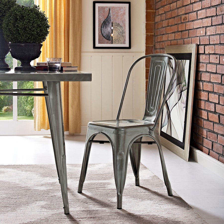 Modway Furniture Promenade Side Chair, Gunmetal - EEI-2027-GME