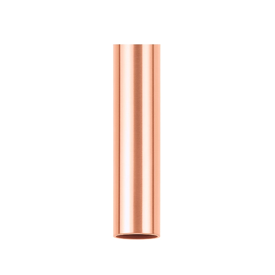 Matthews Fans Downrod Collection 5in Downrod with Coupling Cover | Polished Copper Steel | Ceiling Fan Accessory for Indoor | Model 5DR-ROT-CP