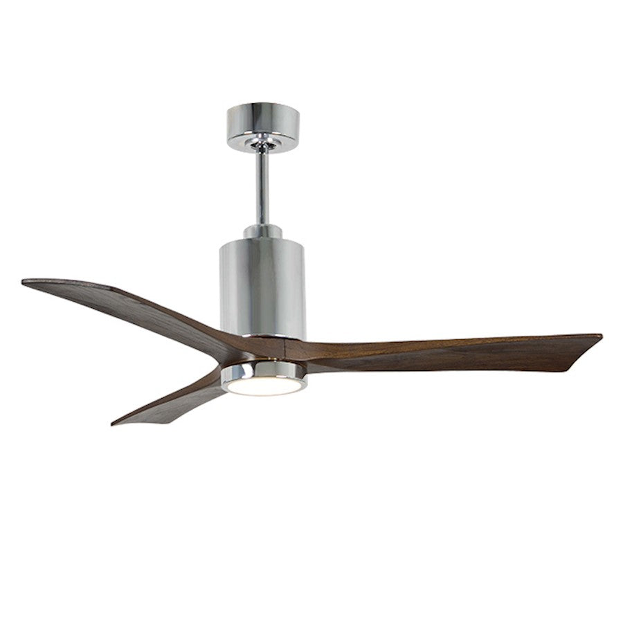 Matthews Fan Patricia 3 60in 3-Blade Ceiling Fan | Textured Bronze and Walnut Tone Wood | Living Room & Bedroom | 60 x 60 x 13 in | Model PA3-TB-WA-60