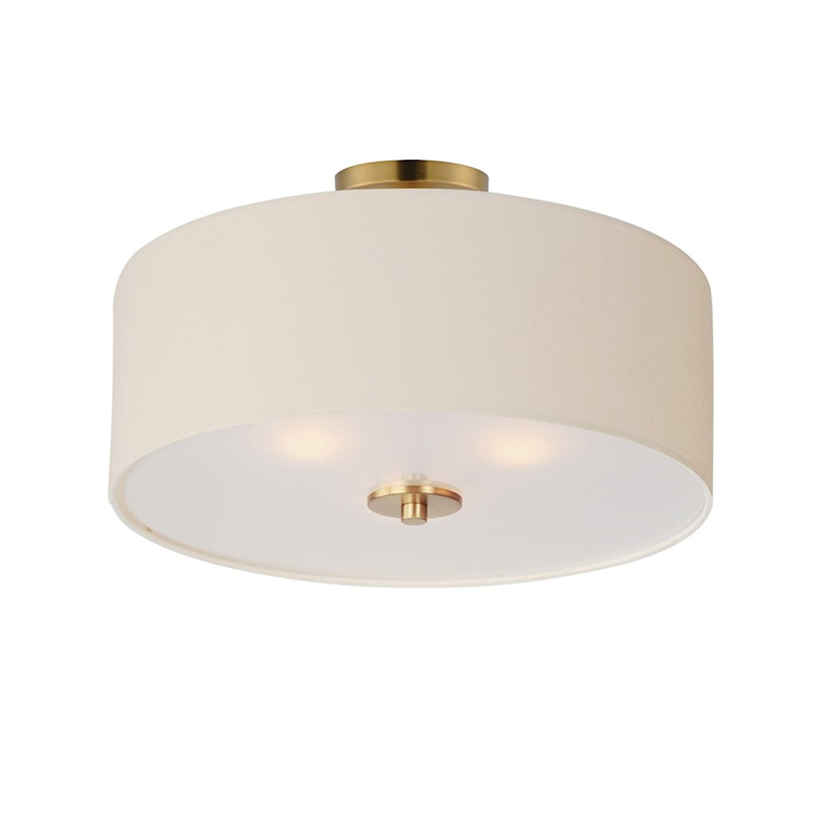 Maxim Lighting Bongo 3 Light Pendant/Semi Flush Mount, Aged Brass
