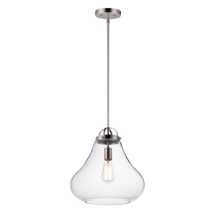Maxim Lighting Stella-Single Pendant, Satin Nickel