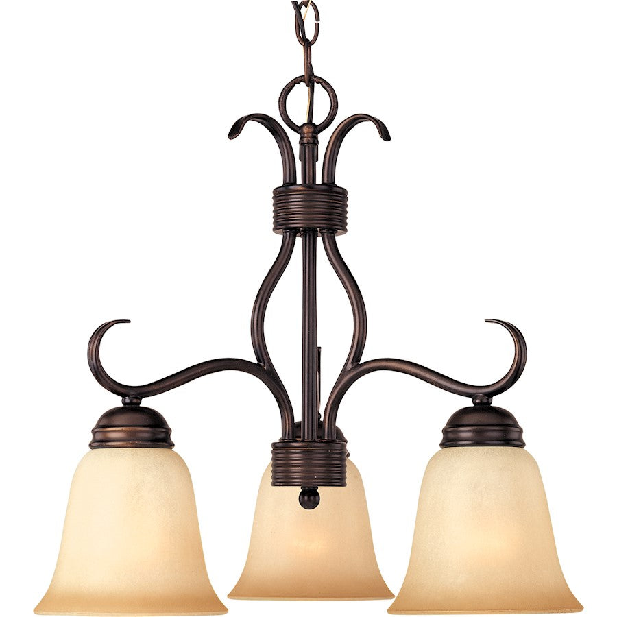 Maxim Lighting Basix 3-Light Chandelier Oil Rubbed Bronze
