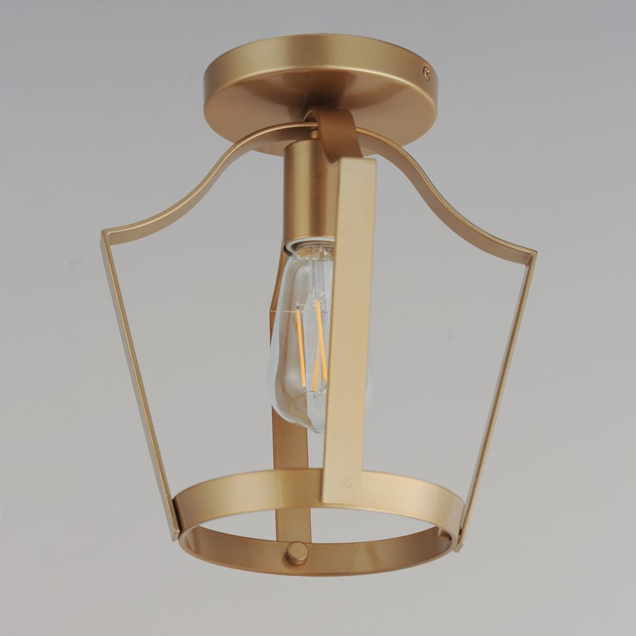 Maxim Lighting Arden 1Lt 10.25" Semi-Flush Mount, Natural Aged Brass