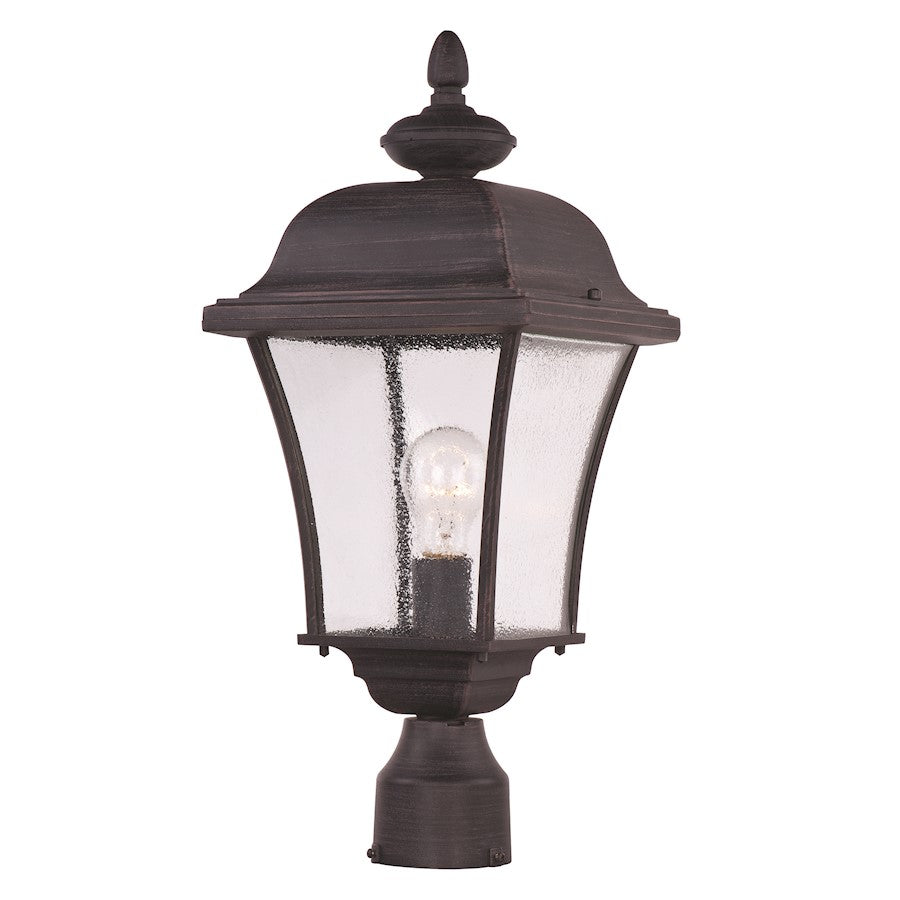 Maxim Senator 1-Light Outdoor Pole/Post Lantern Rust Patina