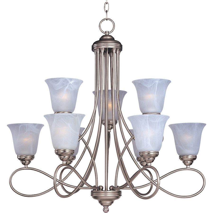 Maxim Lighting Nova 9-Light Chandelier Satin Nickel