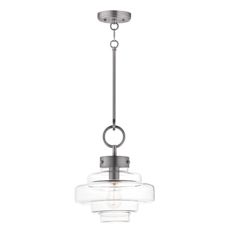 Maxim Lighting Harbor 1 Light Single Pendant, Satin Nickel