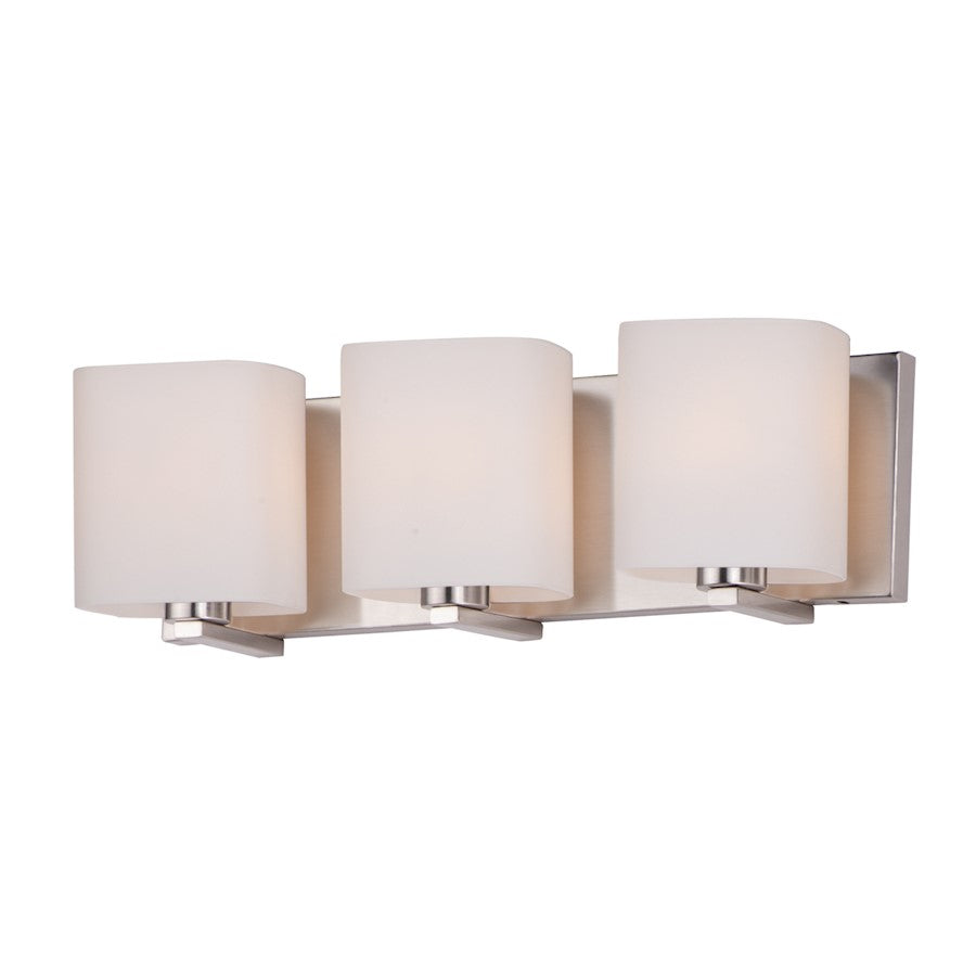 Maxim Lighting Wrap 3 Light Bath Vanity, Satin Nickel