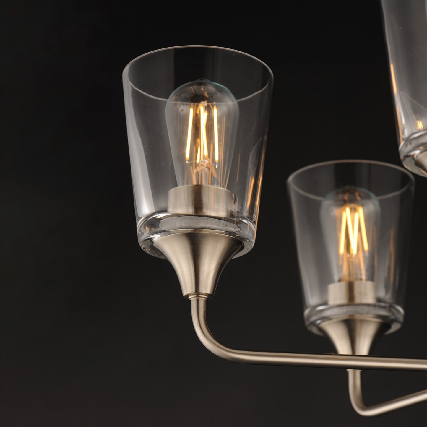 Maxim Lighting Hudson 5Lt 15.25" Single-Tier Chandelier, Nk/Clear