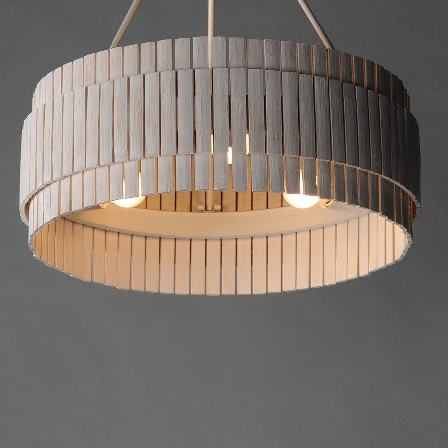 Maxim Lighting Satori 3 Light 39" Flush Mount, Ecru