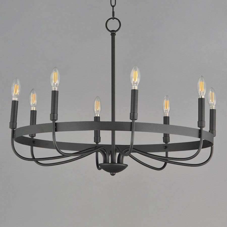 Maxim Lighting Frankie 8 Light Chandelier, Black