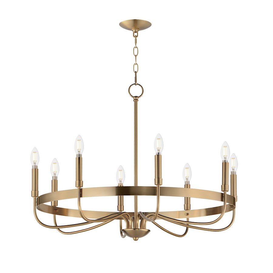 Maxim Lighting Frankie 8 Light Chandelier, Heritage
