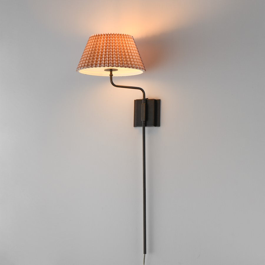 Maxim Lighting Dunbridge 1Lt 39.25" Wall Sconce, Beige/Bronze