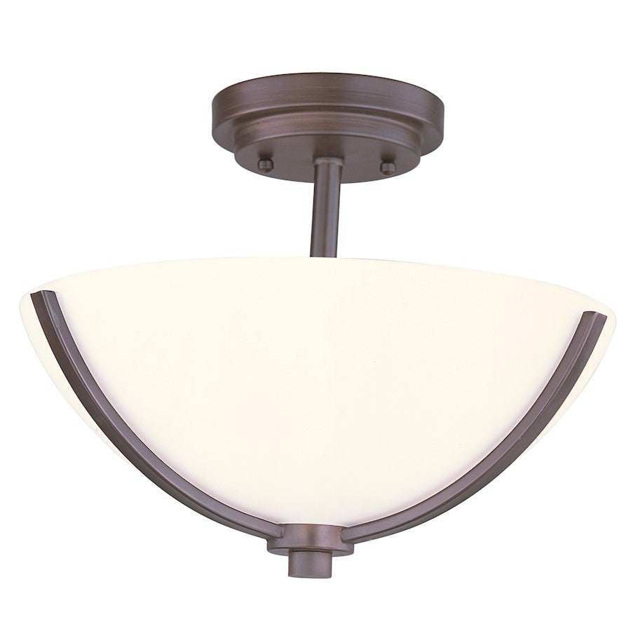 Maxim Lighting Deven 3-Light Semi Flush in Oil Rubbed Bronze - 20031SWOI