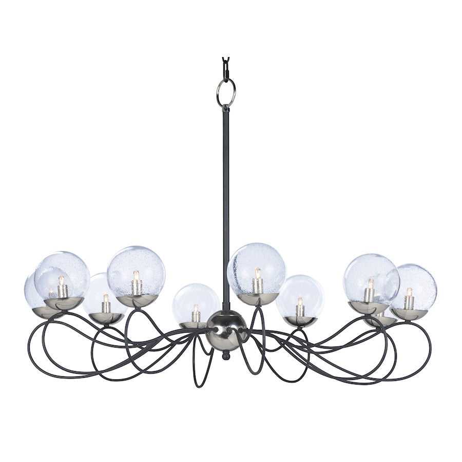 Maxim Lighting 28' x 38' Reverb 10 Light Pendant, Black/Nickel