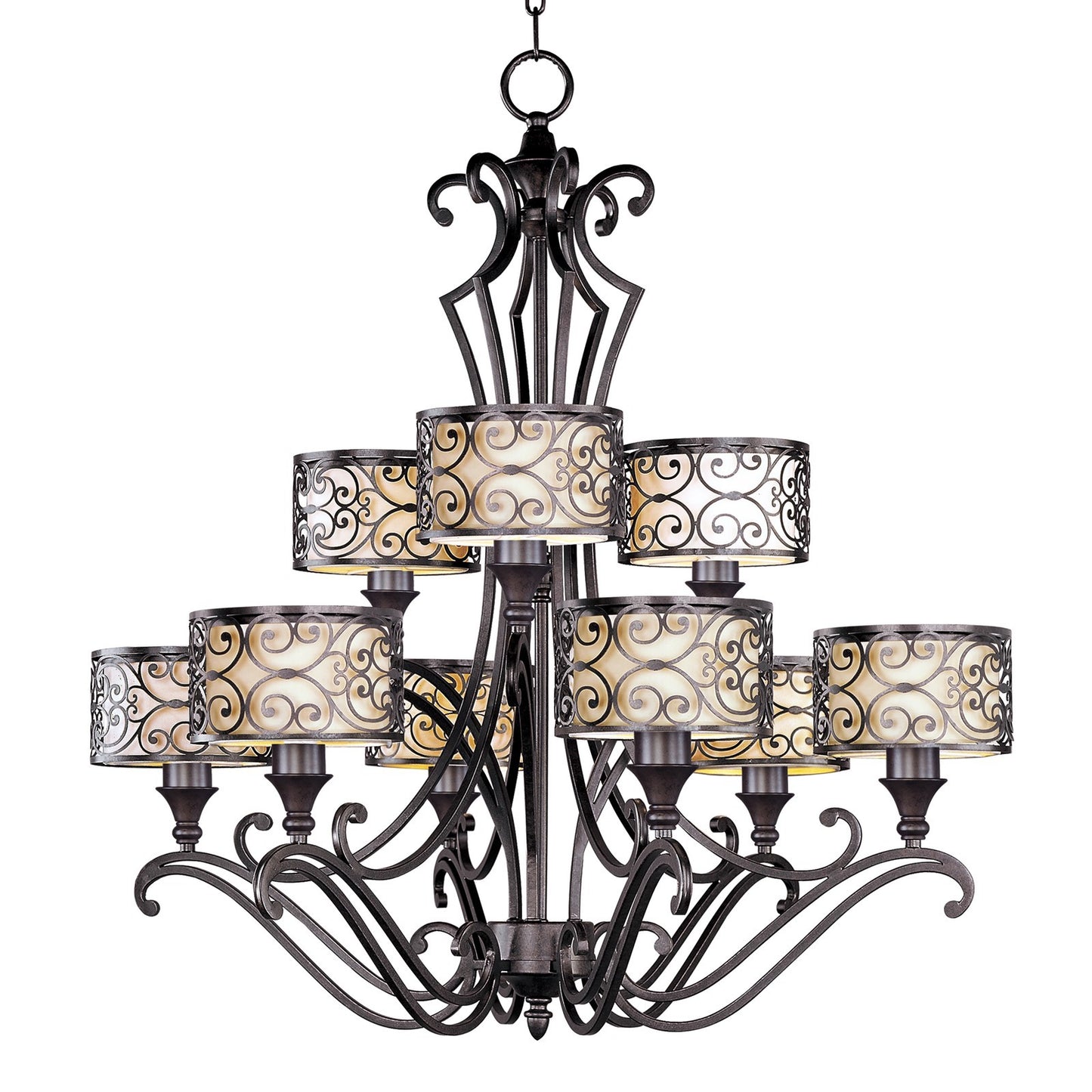 Mondrian Chandelier, Umber Bronze