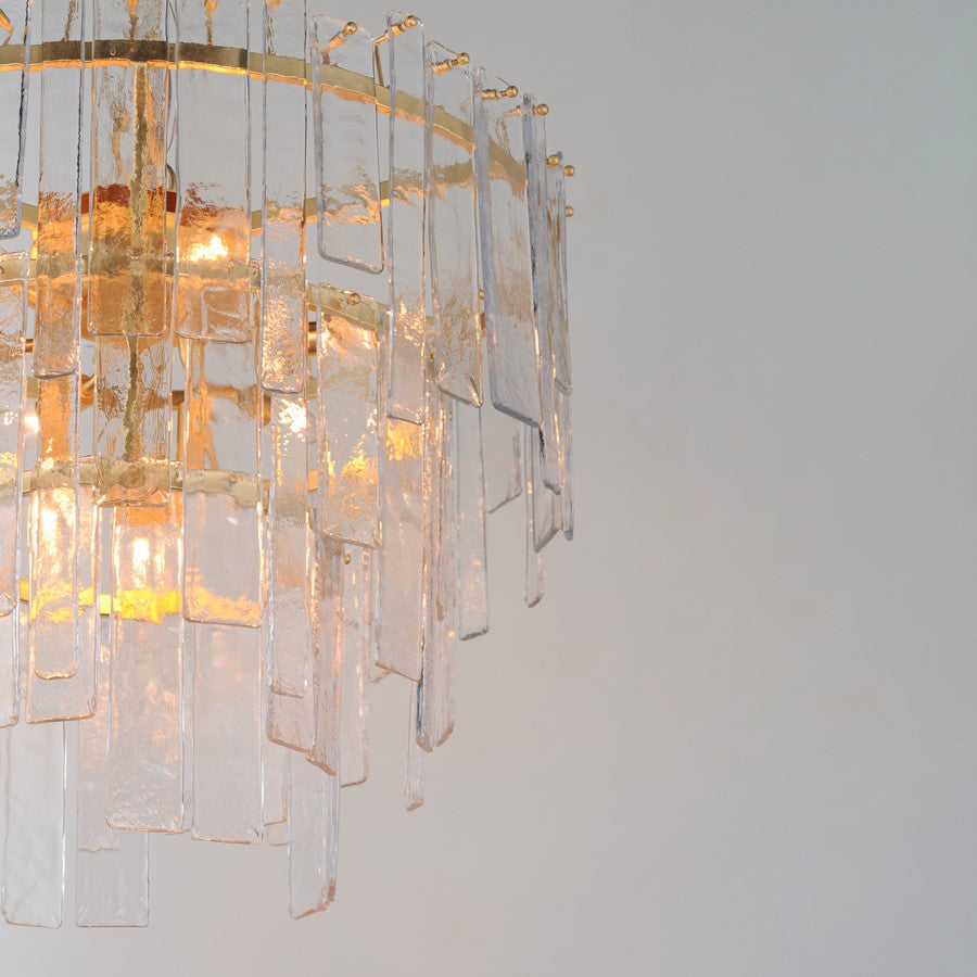 Maxim Lighting Warren 9 Light Multi-Light Pendant, Gold Leaf/Artisan