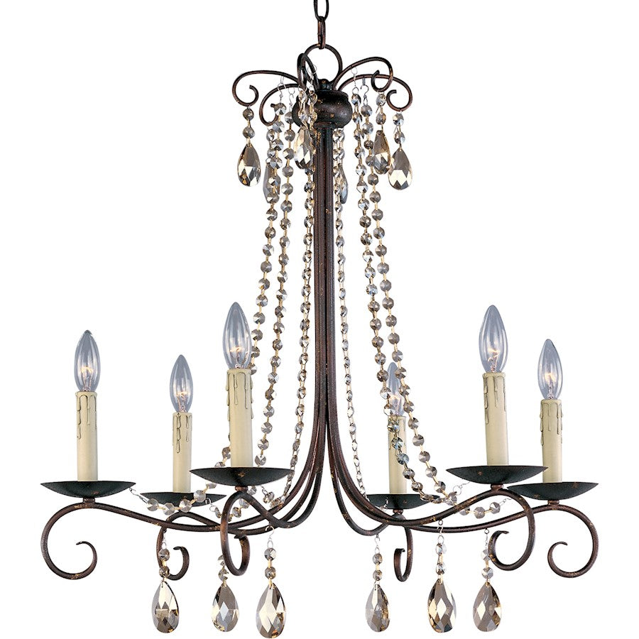 Maxim Lighting Adriana 6-Light Chandelier Urban Rustic