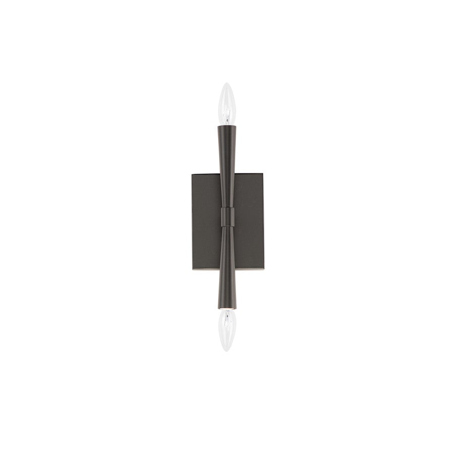 Maxim Lighting Rome 2-Light Wall Sconce, Black