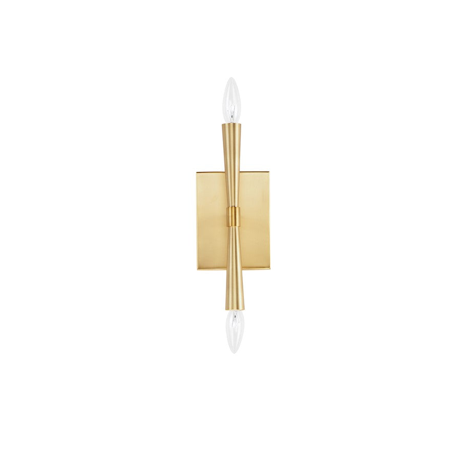 Maxim Lighting Rome 2-Light Wall Sconce, Satin Brass