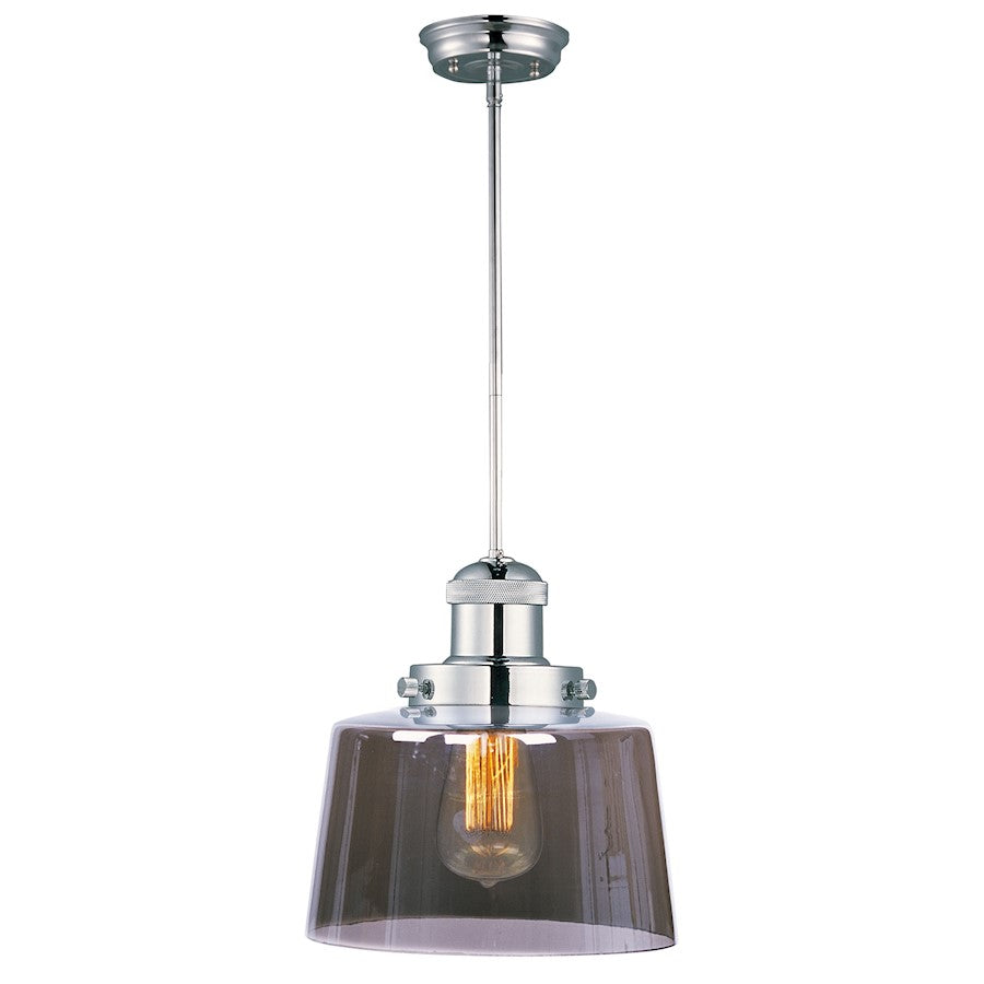 Maxim Lighting Mini Hi Bay 1Lt Pendant Cord Hung, NK/Mirror Smoke
