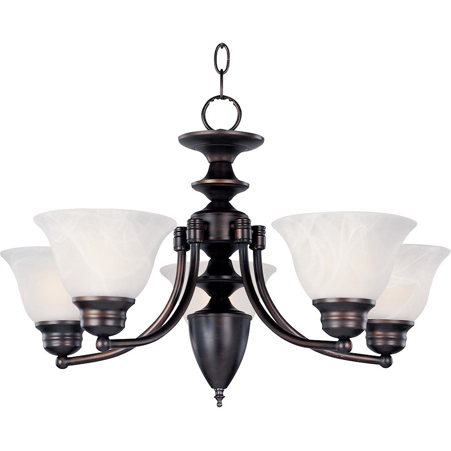 Maxim Lighting Malibu 5-Light Chandelier Oil Rubbed Bronze