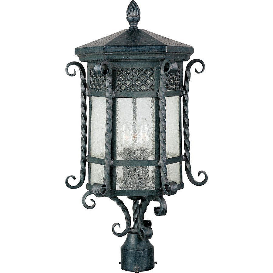 Maxim Scottsdale 3-Light Outdoor Post Lantern Country Forge -30120CDCF