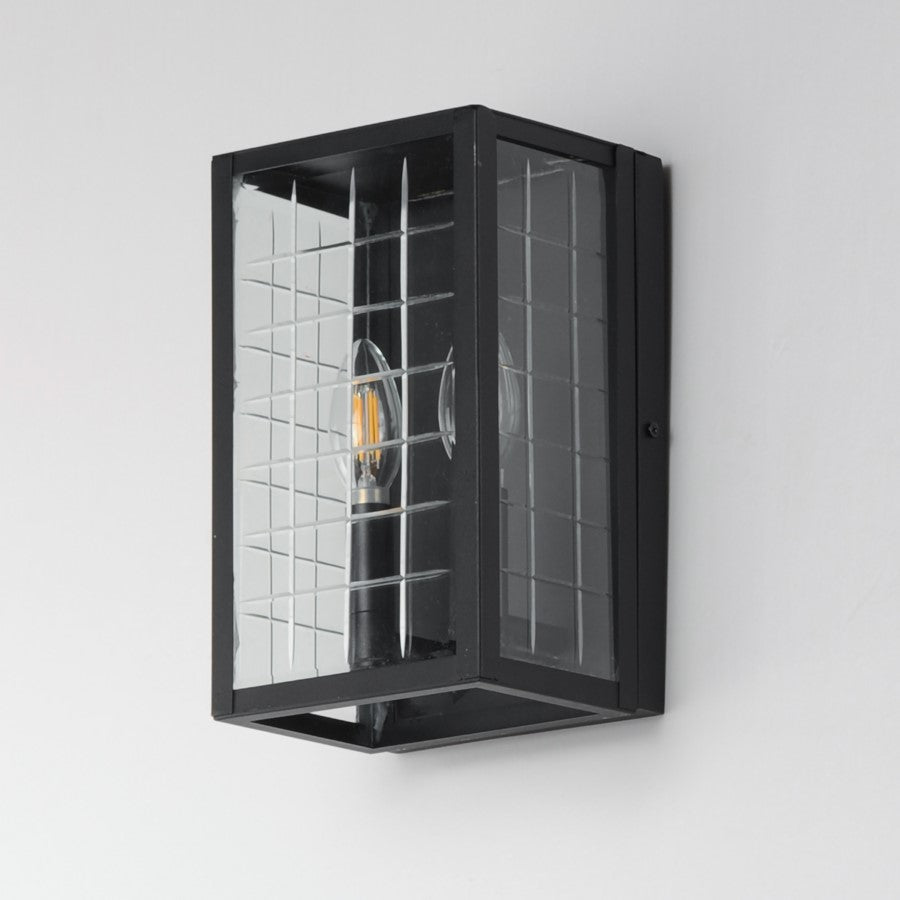 Maxim Lighting Magnus 2 Light 11" Outdoor Wall Mount, Black/Clear