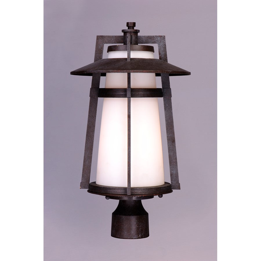 Maxim Lighting Calistoga 1-Light Outdoor Pole/Post Lantern in Adobe