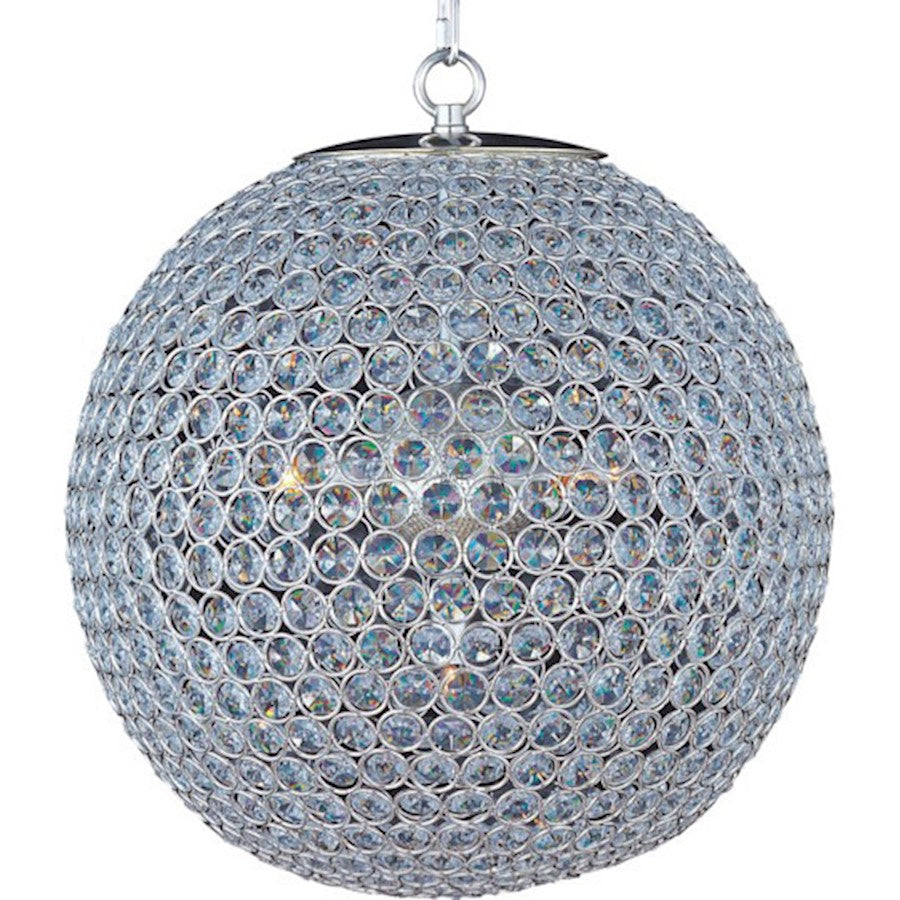 Maxim Lighting Glimmer 5-Light Chandelier Plated Silver