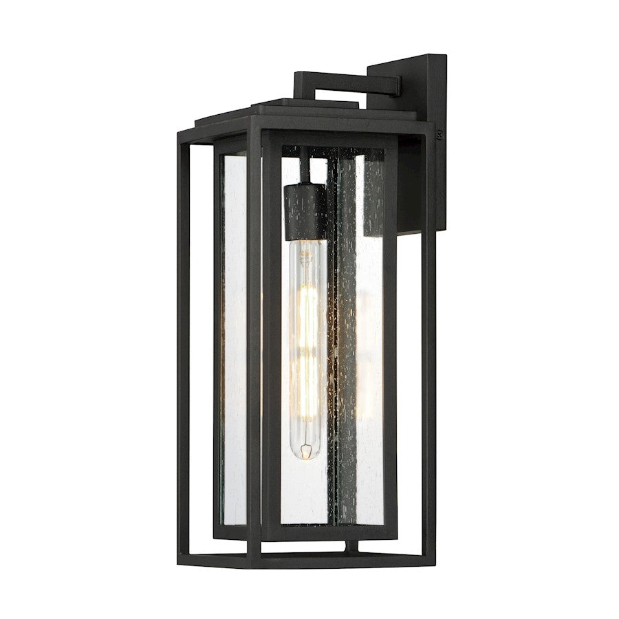 Maxim Lighting Cabana VX 1Lt Large Outdoor Wall Sconce, Black/Seedy