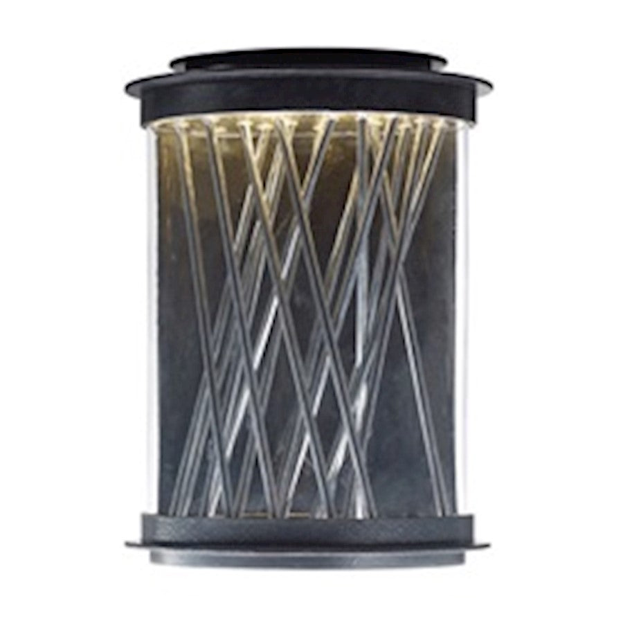 Maxim Bedazzle LED Outdoor Wall Lantern, Ebony/Polished Chrome