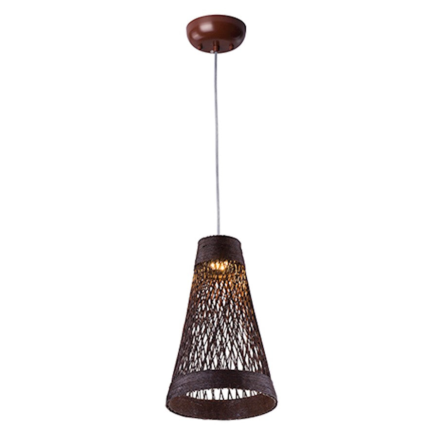 Maxim Bahama 1-Light Pendant, Chocolate
